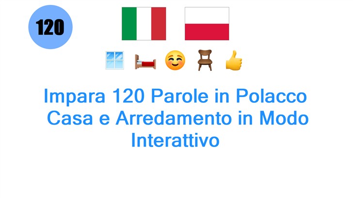 Impara 120 Parole in Polacco: Casa e Arredamento in Modo Interattivo